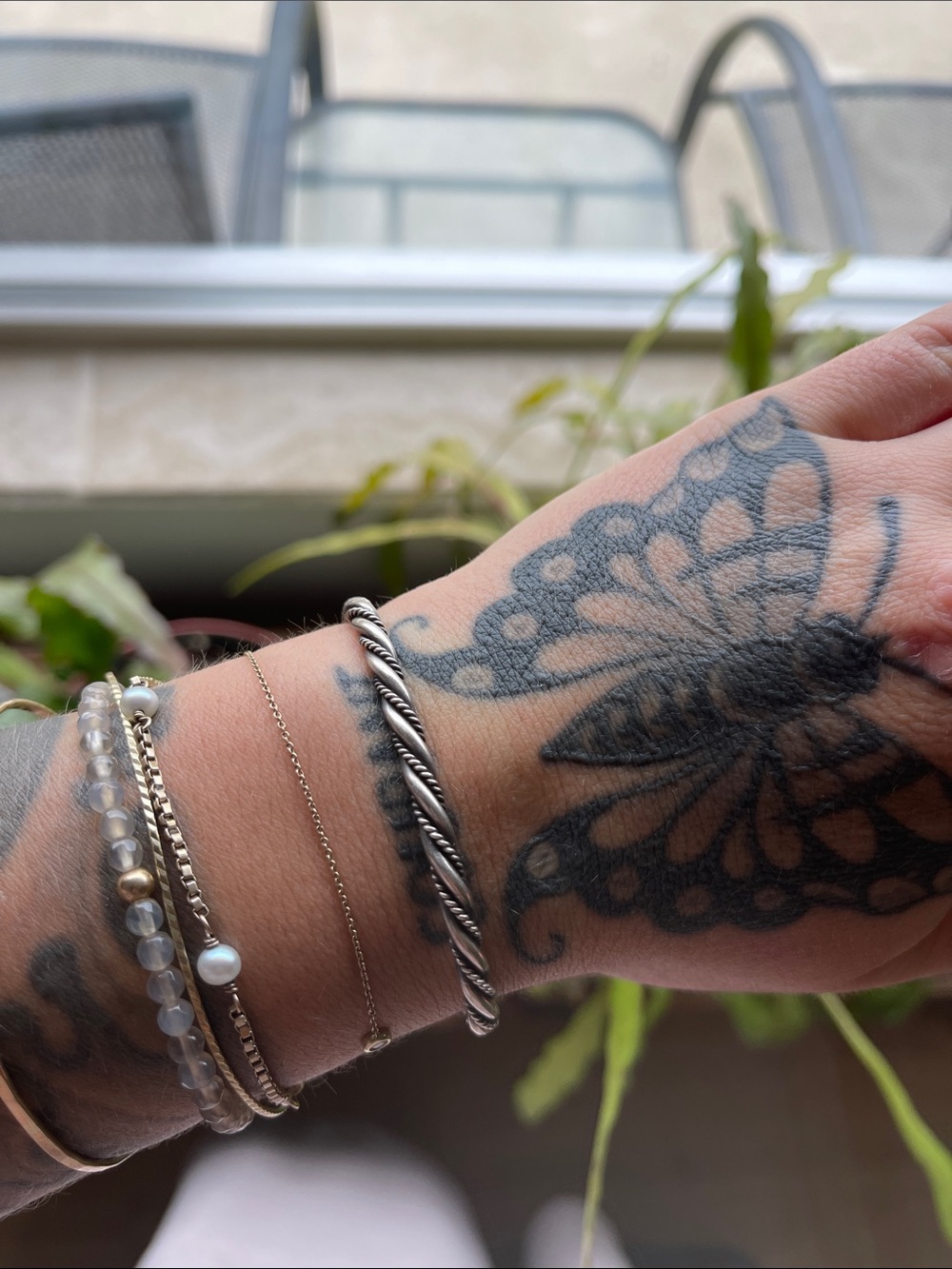Handmade Vintage Sterling Silver Twisted Cuff Bracelet